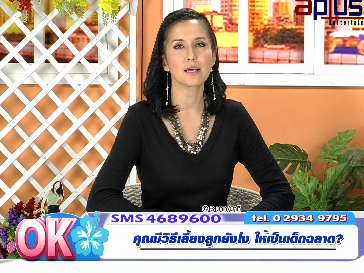 Front Montgomery presenting on Thai television